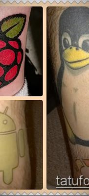 fotó egy málnás tetoválásról (jelentése) - példa egy érdekes tetoválási rajzra - 055