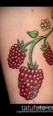 fotó egy málnás tetoválásról (jelentése) - példa egy érdekes tetoválási rajzra - 052