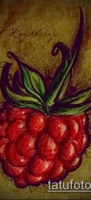 fotó egy málnás tetoválásról (jelentése) - egy példa egy érdekes tetoválási rajzra - 025