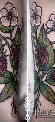 fotó a málna tetoválásról (jelentése) - egy példa egy érdekes tetoválási rajzra - 023