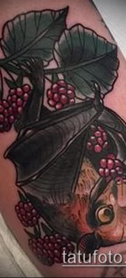 fotó a málna tetoválásról (jelentése) - egy példa egy érdekes tetoválási rajzra - 008