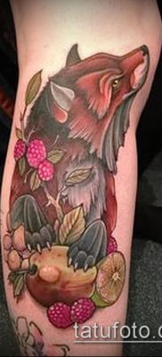 fotó a málna tetoválásról (jelentése) - egy példa egy érdekes tetoválási rajzra - 003