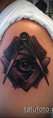 fotó a tetoválásról a combon (tetováló kőművesek) (érték) - példa rajz - 042