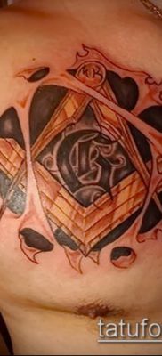 fotó a tetoválásról a combon (tetováló kőművesek) (érték) - példa rajz - 032