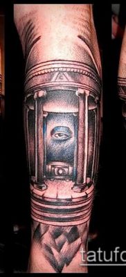 fotó a tetoválásról a combon (tetováló kőművesek) (érték) - példa rajz - 022