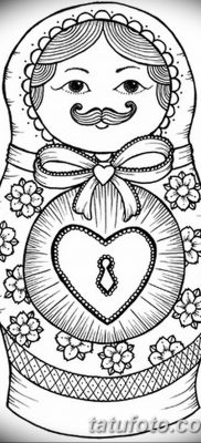 fotó matryoshka tetoválás kelt 2017. 09. 14 -én №114 - Matryoshka tetoválás -