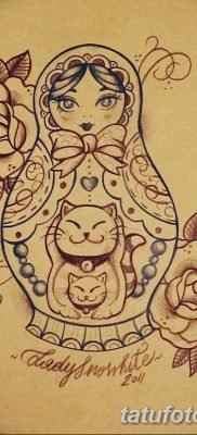 fotó matryoshka tetoválás kelt 2017.09.14. №128 - Matryoshka tetoválás -