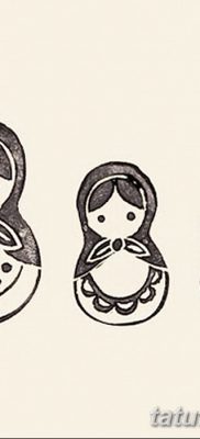 fotó egy matrjoska tetoválásról, kelte: 2017. 09. 14. №130 - Matryoshka tetoválás -