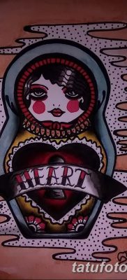 fotó matryoshka tetoválás kelt 2017. 09. 14 -én №144 - Matryoshka tetoválás -