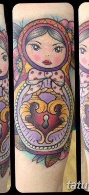 fotó matryoshka tetoválás kelt 2017. 09. 14 -én №198 - Matryoshka tetoválás -