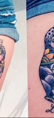 fotó matryoshka tetoválás kelt 2017. 09. 14 -én № 205 - Matryoshka tetoválás -