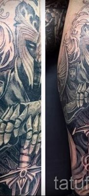 fotó példa a kard tetoválására - kép a tetoválás jelentését bemutató cikkhez 29