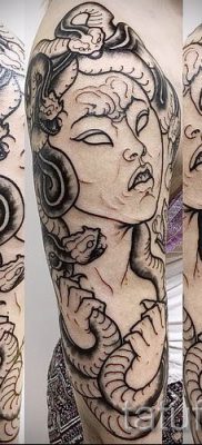 Medusa Gorgon tetoválás - fényképes példa a tetoválás jelentéséről szóló cikkhez 56