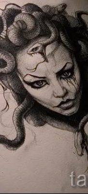 Medusa Gorgon tetoválás - fényképes példa a tetoválás jelentéséről szóló cikkhez 55