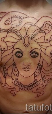 Medusa Gorgon tetoválás - fényképes példa a tetoválás jelentését bemutató cikkhez 49