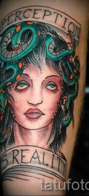 Medusa Gorgon tetoválás - fényképes példa egy tetoválás jelentését bemutató cikkhez 48