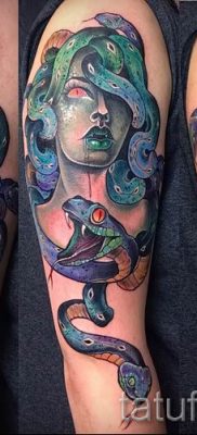 Medusa Gorgon tetoválás - fényképes példa egy tetoválás jelentését bemutató cikkhez 45