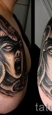 Medusa Gorgon tetoválás - fényképes példa egy tetoválás jelentését bemutató cikkhez 42