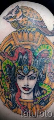Medusa Gorgon tetoválás - fényképes példa egy tetoválás jelentését bemutató cikkhez 22