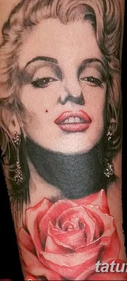 fotó a tetoválásról Marilyn Monroe, kelte: 2017. 08. 08 №093 - Tetoválás Marilyn Monroe_