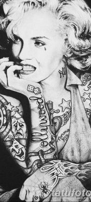 fotó Marilyn Monroe tetoválásról, kelt 2017. 08. 08 -án №034 - Tetoválás Marilyn Monroe_