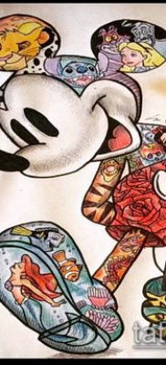 fotó Mickey egér tetoválásról (Tattoo) (érték) - példa rajz - 105