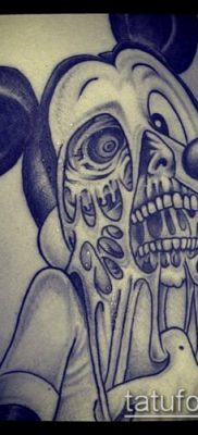 fotó Mickey egér tetoválásról (Tattoo) (érték) - példa rajz - 065