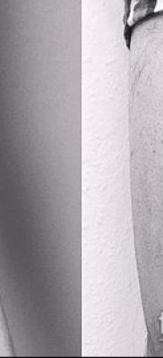 minimalista tetoválás № 912 - a minta méltó változata, amely sikeresen használható változtatásra és tetoválás minimalizmusként történő alkalmazására a karon