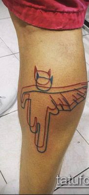 minimalista tetoválás 171. szám - a minta érdekes változata, amely sikeresen használható változtatásra és tetoválásként minimalista akvarellként