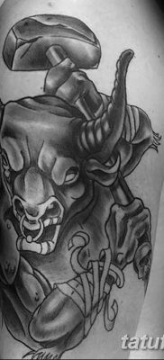 fotó Minotaurusz tetoválásról 2018.07.19. №062 - Minotaurusz tetoválás -