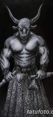 fotó Minotaurusz tetoválásról 2018.07.19. №007 - Minotaurusz tetoválás -
