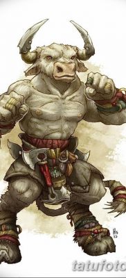 fotó Minotaurusz tetoválásról 2018.07.19. №009 - Minotaurusz tetoválás -