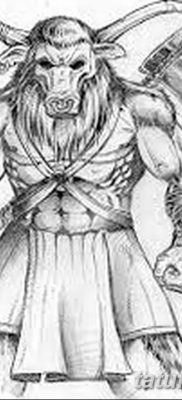 fotó Minotaurusz tetoválásról 2018.07.19. №040 - Minotaurusz tetoválás -