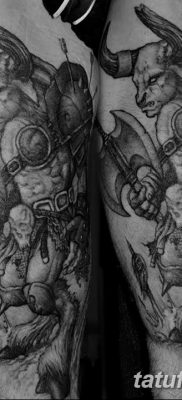 fotó Minotaurusz tetoválásról, kelt 2018. 07. 19 -én №044 - Minotaurusz tetoválás -