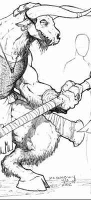 fotó Minotaurusz tetoválásról 2018.07.19. №048 - Minotaurusz tetoválás -