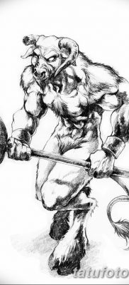 fotó Minotaurusz tetoválásról 2018.07.19. №050 - Minotaurusz tetoválás -