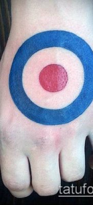 A 81 -es számú cél tetoválás a minta érdekes változata, amely sikeresen használható változtatásra és alkalmazásra tetováló célként a templomban