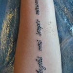 Fénykép a tetoválásról az angyalom mindig velem van 2018.09.10 -től №002 - az angyalom mindig -