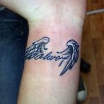 Fénykép a tetoválásról az angyalom mindig velem van 2018.09.10 -től №003 - az angyalom mindig -