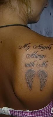 Fénykép a tetoválásról az angyalom mindig velem van 2018.09.10 -től №011 - az angyalom mindig -