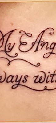Fénykép a tetoválásról az angyalom mindig velem van 2018.09.10 -től №016 - az angyalom mindig -