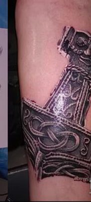 kalapács tetoválás fotó (érték) - példa egy érdekes tetoválási rajzra - 008