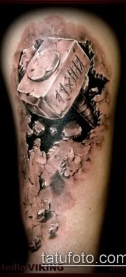 kalapács tetoválás fotó (érték) - példa egy érdekes tetoválási rajzra - 006