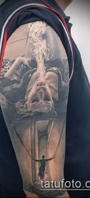 fotó egy apáca tetoválásról (jelentése) - példa egy érdekes tetoválási rajzra - 085