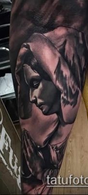 fotó egy apáca tetoválásról (jelentése) - példa egy érdekes tetoválási tervre - 084