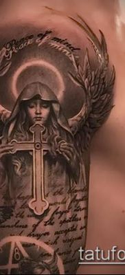 fotó egy apáca tetoválásról (jelentése) - példa egy érdekes tetoválási tervre - 082