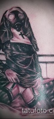 fotó egy apáca tetoválásról (jelentése) - példa egy érdekes tetoválási tervre - 072