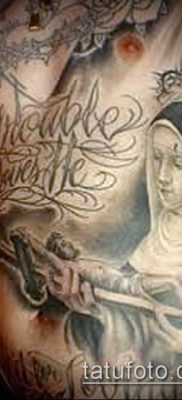 fotó egy apáca tetoválásról (jelentése) - példa egy érdekes tetoválási tervre - 044