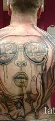 fotó egy apáca tetoválásról (jelentése) - példa egy érdekes tetoválási tervre - 028