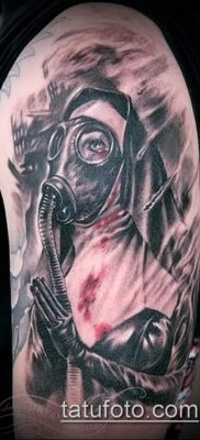 fotó egy apáca tetoválásról (jelentése) - példa egy érdekes tetoválási tervre - 012